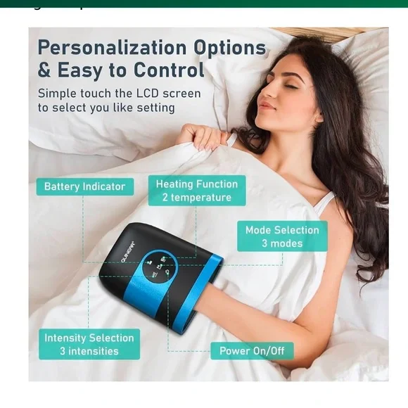 QUINEAR Hand Massager, Cordless Hand Massager with Heat and Compression - Picture 6 of 8